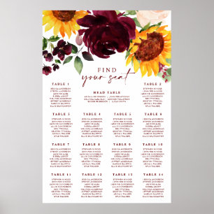 Solblommor Ro Skum B Poster