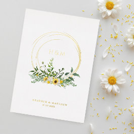 Solblommor Romantic Chic Blommigt WandeReal Golden