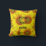 Solblommor Rustic Blommigt Sommar Gult Bröllop Kudde<br><div class="desc">Solblommor Rustic Land Blommigt Sommar Gult dekorativ kudde. Vintage blommor. Perfekt för Bröllop,  Möhippor,  födelsedagar.</div>