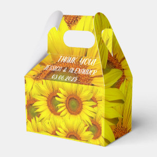 Solblommor Rustic Land Blommigt, sommartid, Gult Presentaskar