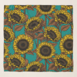 Solblommor Sjal<br><div class="desc">Hand plockade vektor mönster med solblommor</div>