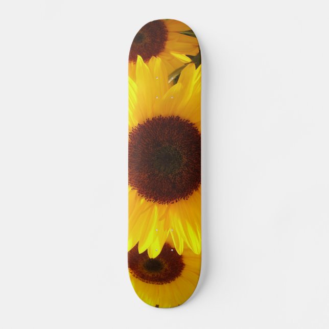 Solblommor Skateboard Bräda 21,5 Cm (Framsida)