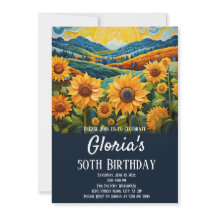 Solblommor Soluppgång 50:e Födelsedagsfesten ELLER