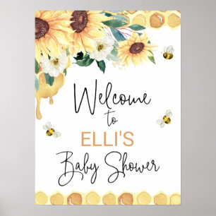Solblommor söt som kan vara babyskor Välkomna Poster