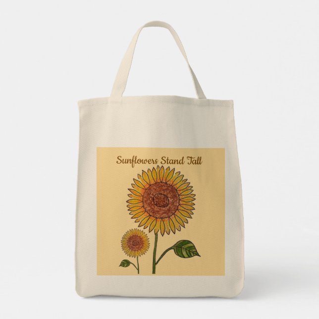 Solblommor Stall Tall Tygkasse (Baksida)