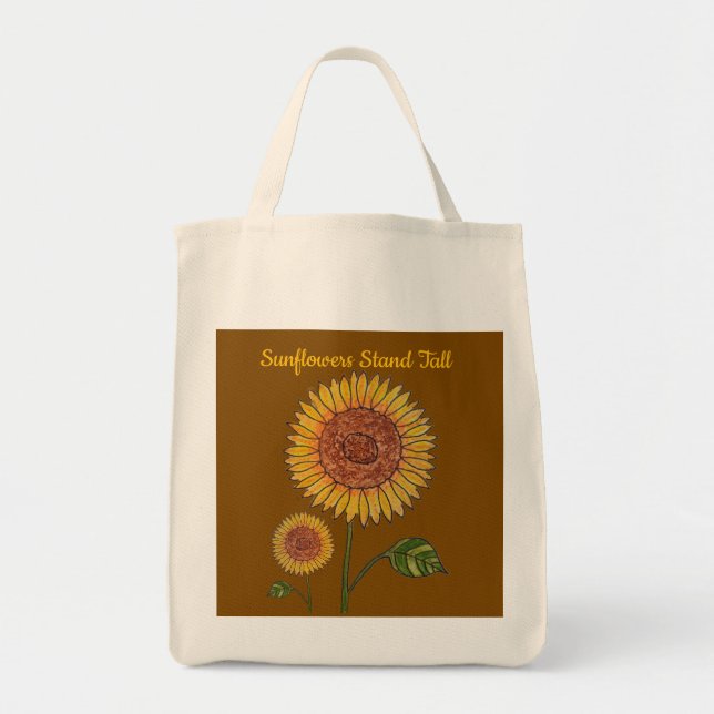 Solblommor Stall Tall Tygkasse (Framsidan)