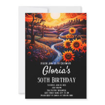 Solblommor Sunset 50:e Födelsedagsfesten (eller i