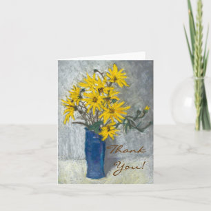 Solblommor 'Tack' Notecard Tack Kort