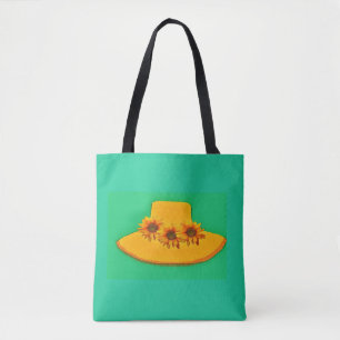 Solblommor-Three Tote Bag Tygkasse