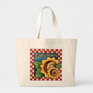 Solblommor - Tote Bag Jumbo Tygkasse