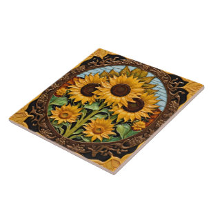 Solblommor, Trendig Benice Collection Kakelplatta