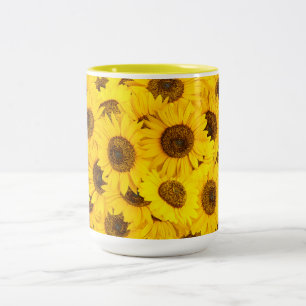 Solblommor Två-Tonad Mugg
