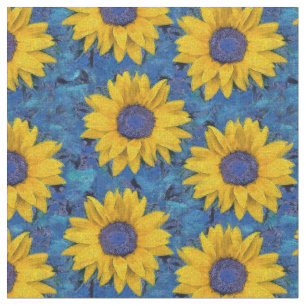 Solblommor Tyg