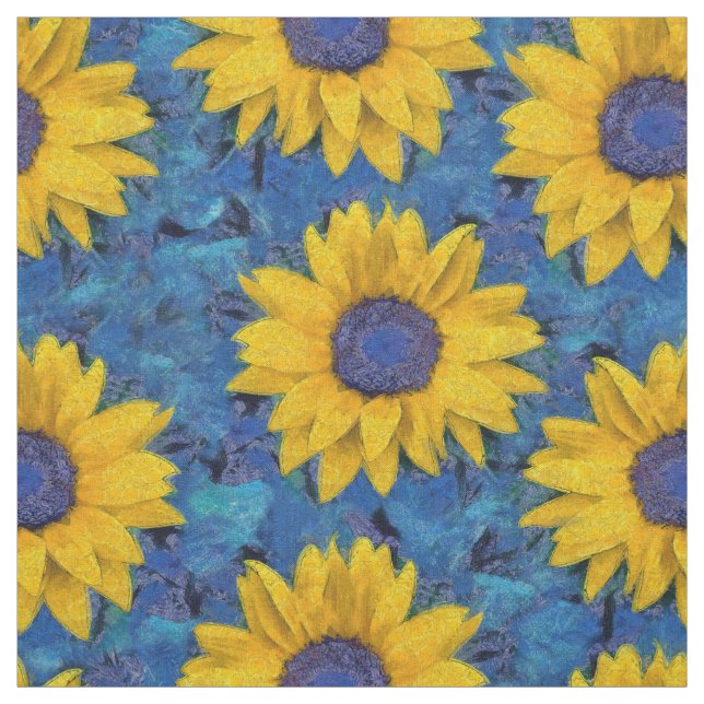 Solblommor Tyg (Provkarta)