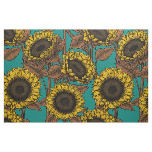 Solblommor Tyg (Fat Quarter)