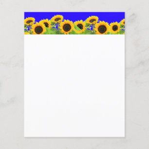 Solblommor - Ukrainas Flagga Peace Freedom Ukraina