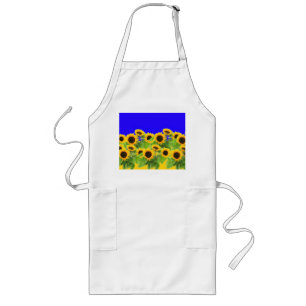 Solblommor - Ukrainas Flagga Peace Freedom Ukraina Långt Förkläde