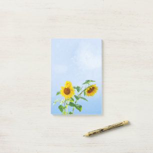 Solblommor under Blå himmel Post-it Block