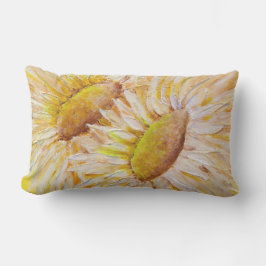 Solblommor utomhus lumbarkudde