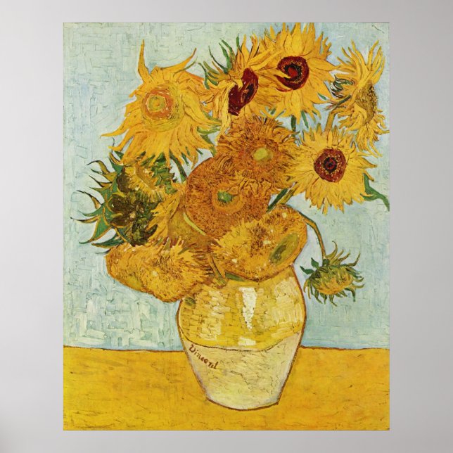 Solblommor, Van Gogh Poster (Framsidan)
