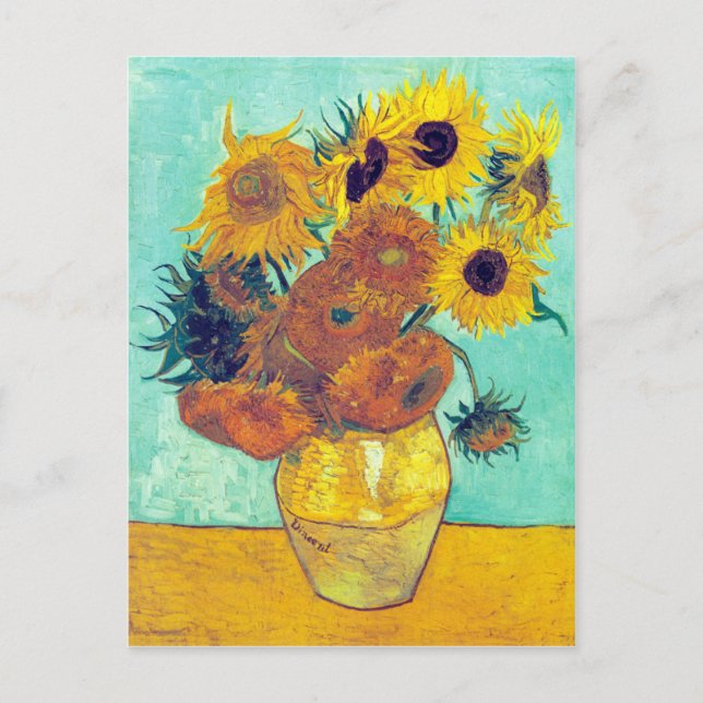 Solblommor, Van Gogh Vykort (Framsida)