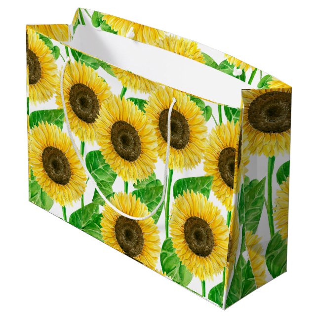 Solblommor, vattenfärg (Baksidan Vinklad)