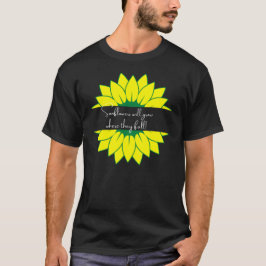 Solblommor växer där de faller t shirt