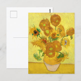 Solblommor, Vincent van Gogh Vykort