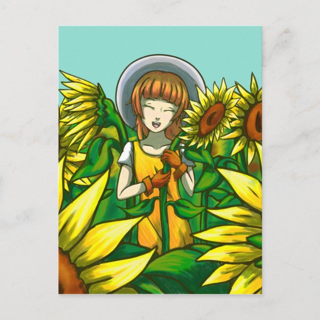 Solblommor Vykort (Framsida)