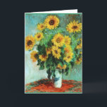 Solblommornas Bouquet av Claude Monet Kort<br><div class="desc">1880 målades "Bouquet of Sunwers" av Fransk Impressionism,  Claude Monet.</div>