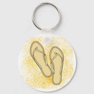 Solbränd flinflip flops Keychain Nyckelring