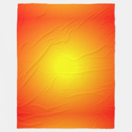 Solbrand Gult Orange Red Bright Cheerful Fleecefilt