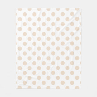 Solbränd polka dots fleecefilt