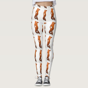 solbränd rödhårigsjöjungfru leggings