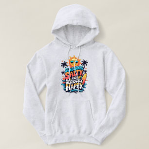 Solbränd salt och Lycklig - Retro Beach Vibes T Shirt