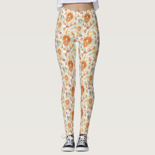 Solbränd slagg och eukalyptus Blooms Leggings