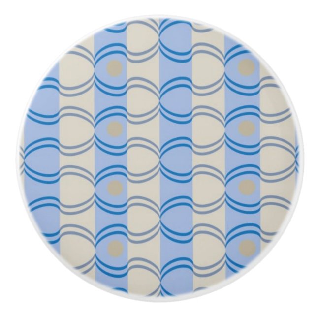 Solbränna för lagrarCandystripe blått Knopp (Framsidan)