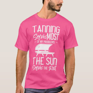 Solbränna Salong Citat Inomhus Solbad T Shirt