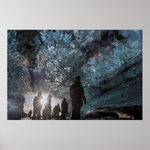 Solbrännskador på människor i isgrottan poster