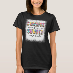 Solbränssoluppgång Solnedgång Solnedgång Repeat Le T Shirt