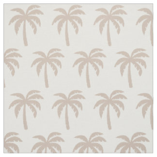 Solbränt beige palmträdtyg tyg