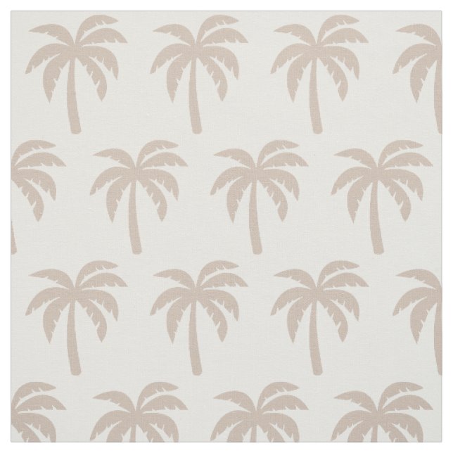 Solbränt beige palmträdtyg tyg (Provkarta)