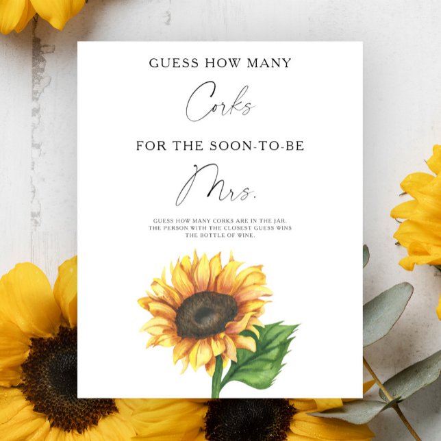 Solbrudsmidd Guess hur många korkar Poster (Skapare uppladdad)