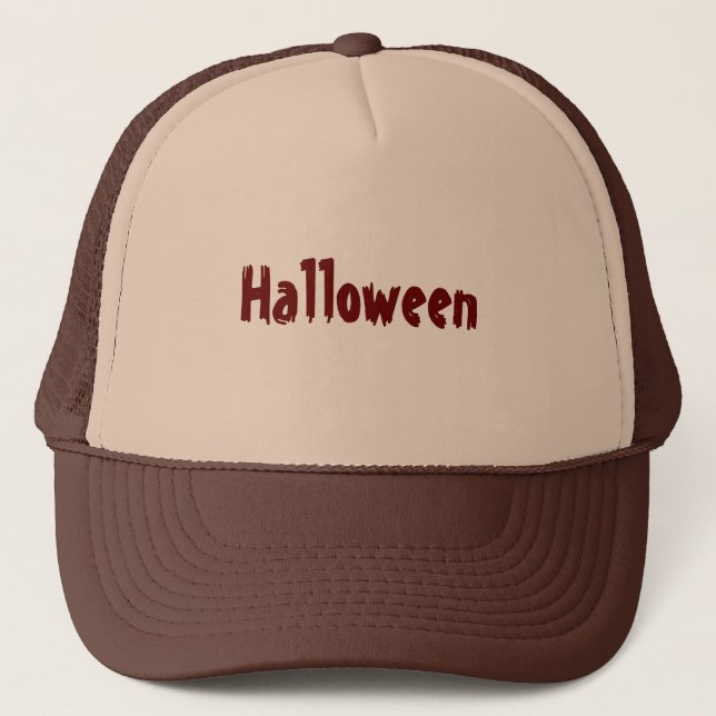 Solbrun snygg läskig Häxa natt Halloween-Mössa Keps (Framsida)