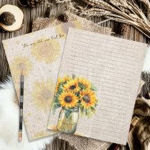 Solbukett fodrad scrapbookpapper