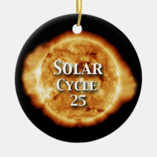 Solcellscykel 25 aktiv Sol Julgransprydnad Keramik