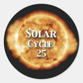 Solcellscykel 25 aktiv Sol Runt Klistermärke