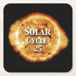 Solcellscykel 25 aktiv Sol Underlägg Papper Kvadrat