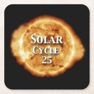 Solcellscykel 25 aktiv Sol Underlägg Papper Kvadrat