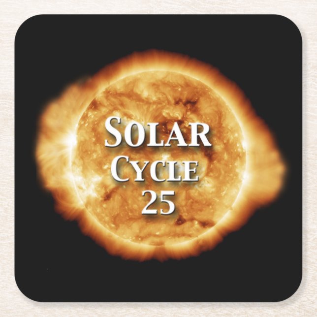 Solcellscykel 25 aktiv Sol Underlägg Papper Kvadrat (Framsidan)